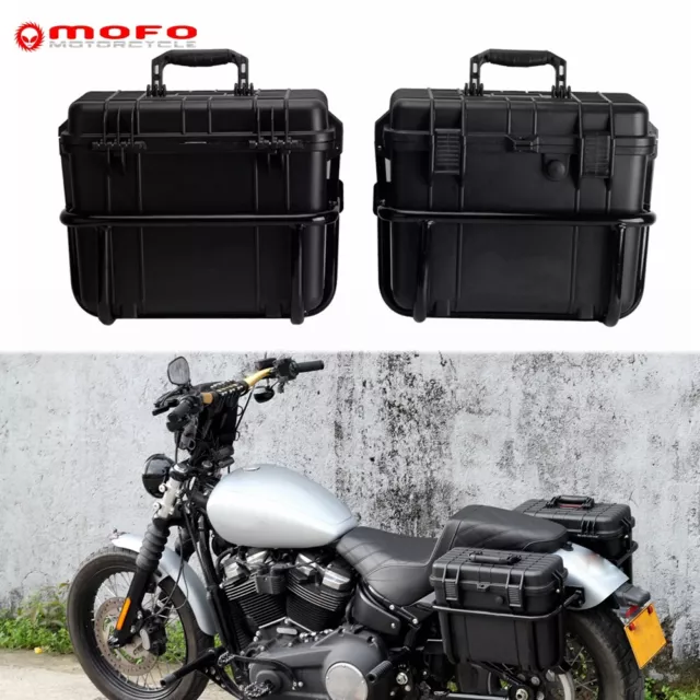 Saddlebag Luggage Cases Conversion Kit For Harley Softail Slim Fat Boy 2018-2022