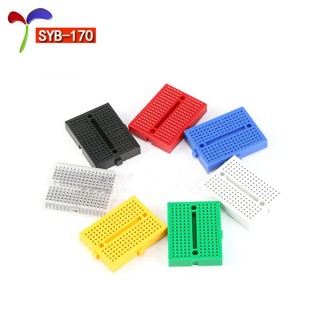 Solderless Breadboard 170 Holes Stackable Solder Free Electronic Prototyping