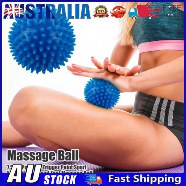 6.5cm Portable Trigger Point Sport Fitness Hand Foot Massage Ball (Blue)