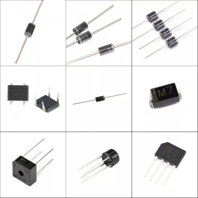 1/2/3/5/6/10A All Rectifier/Bridge Diodes 1N4..; KBP..; KBPC..;2W10，Many Packs