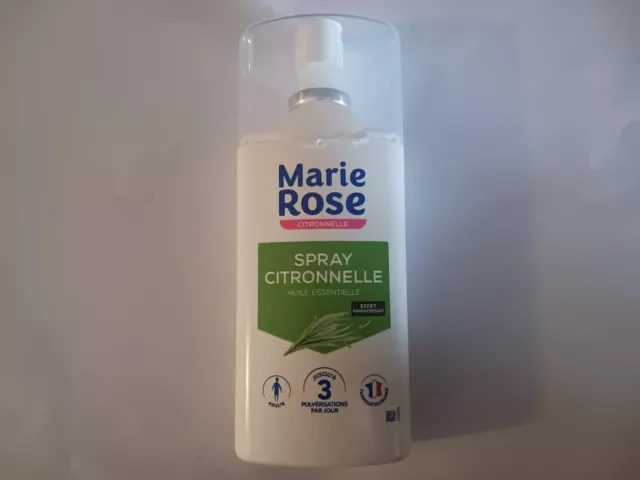 Spray citronnelle Marie Rose répulsif anti moustiques 100 ml