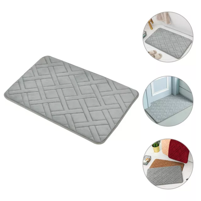 Thickened Bath Rug Non Slip Bathroom Rug Absorbent Bath Rug Absorbent Door Mat