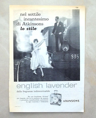 Clipping Pubblicità Advertising 1958 ATKINSONS ENGLISH LAVANDER Indimenticabile 