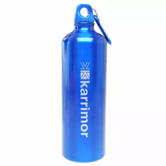 Unisex Karrimor Aluminium Drink Bottle 1 litre Water Outdoor New