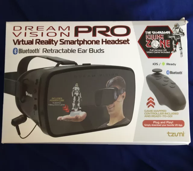 TZUMI DREAM VISION PRO VIRTUAL SMARTPHONE HEADSET 4872 B Open Box