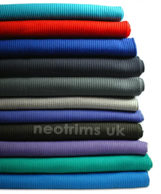 neotrims polyester côtelé tricot jersey stretch sport touché tissu, ceinture
