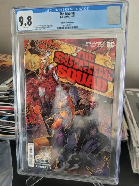The Joker #6 Cgc 9.8 Graded 2021 Dc Comics Suicide Squad! Myers Variant Cover