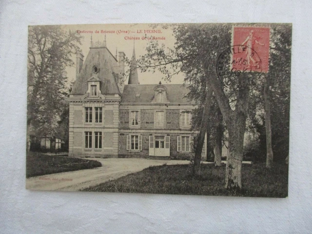Cpa Orne 61 Environs De Briouze Le Mesnil Chateau De La Ramée
