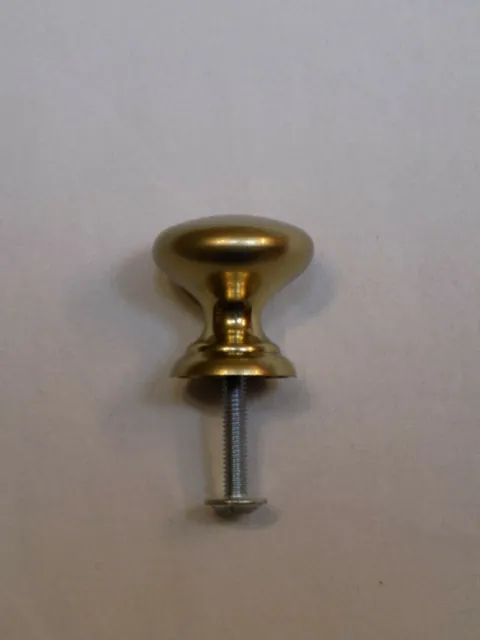 Round Brass Satin Finish Drawer Pull Knob Cabinet Hardware Home Improvement