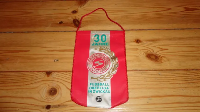 Wimpel 30 Jahre BSG Sachsenring Zwickau Fussball Oberliga in Zwickau