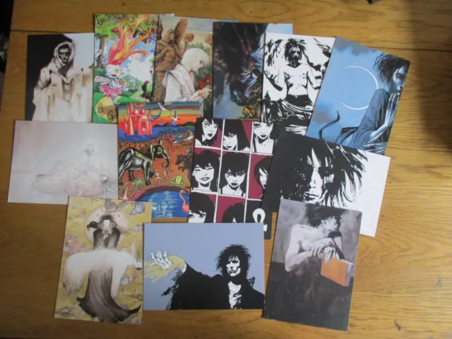 The Sandman King Of Dreams Collectible Postcards   Neil Gaiman Death  x 13