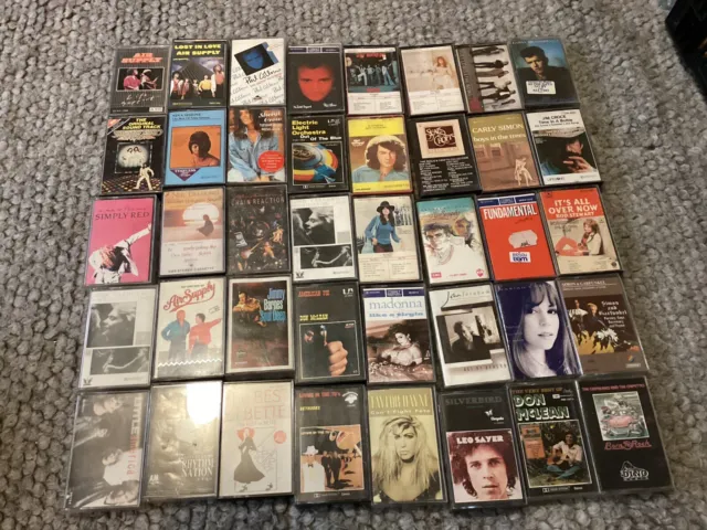 Cassette Tapes Bulk Lot Retro Vintage Music x 40 70-90’s LOT 7