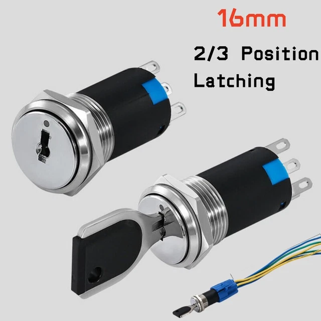 XB2BG25C Key Selector Switch – 1 NO 1 NC, 2 Positions, Latching – New Industrial Control