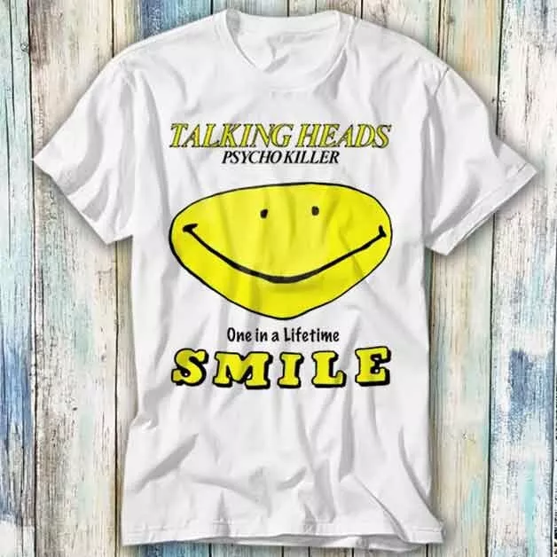 Talking Heads One In A Life Time Smile Punk T Shirt Meme Gift Top Tee Unisex 714