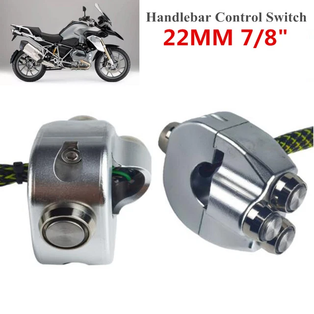 1Pair 22MM 7/8" CNC Motorcycle Handlebar Control Switch Turn Signal Start Switch