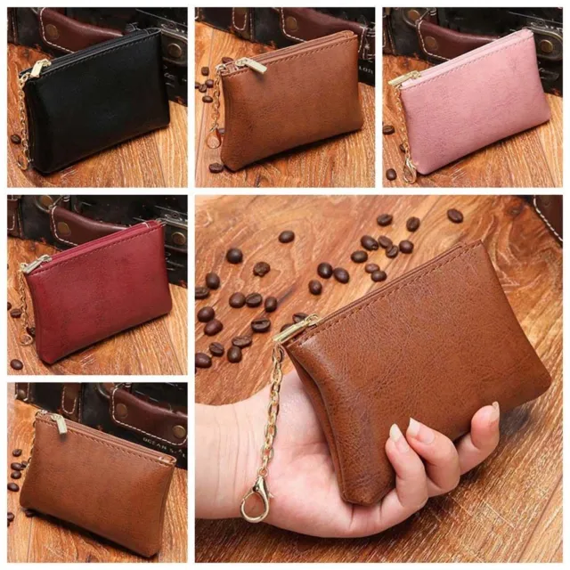 With Keychain Small Leather Wallet Waterproof Simple Money Bag  Travel