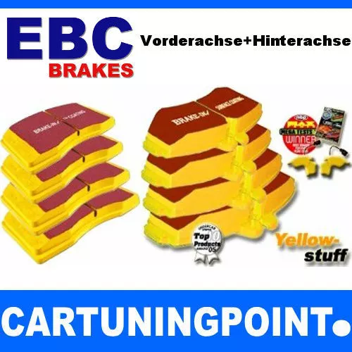 EBC BRAKE PADS Front+Rear Yellowstuff for Land Rover Discovery 2 Lj ...
