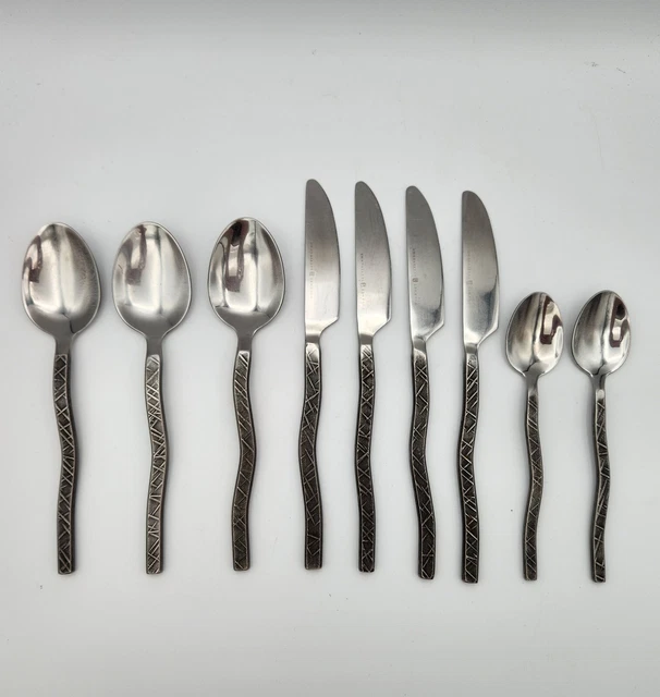 Todai Stainless Steel Seek Dessert Fork, Black Oxidized Rose, Made in Japan