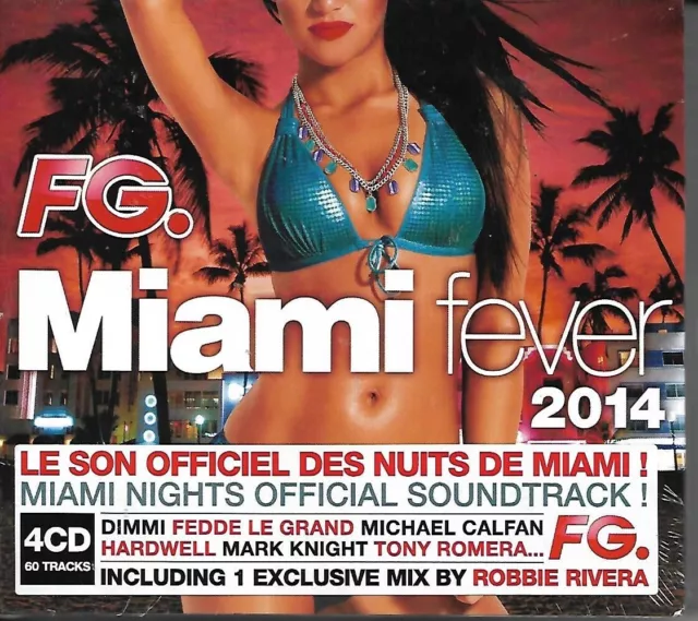 Coffret 4 Cd Fg. Miami Fever Dj Robbie Rivera Michael Calfan Dimmi .. Neuf Scell
