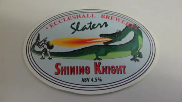 Slaters Brillant Knight Ale Bière Pump Pince 26