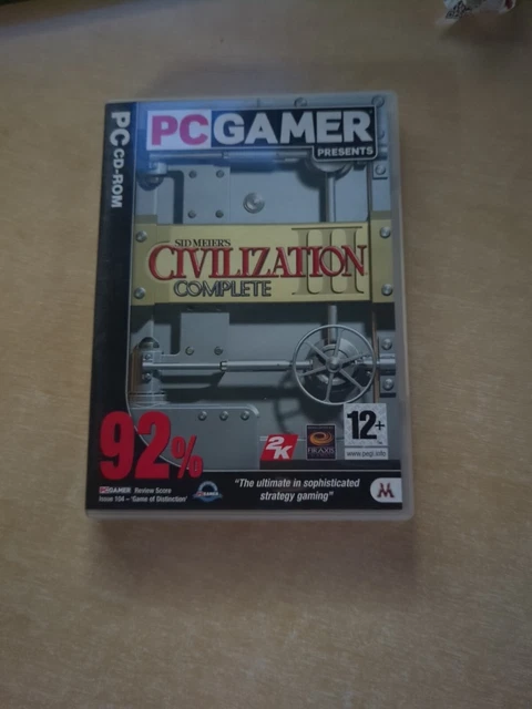 PC CD ROM Game Sid Meiers Civilization complete 12+ 3 discs