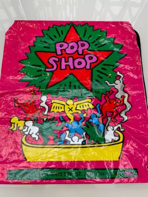 Rare Keith Haring Pop Shop drawstring bag 2000 from New York in great condition