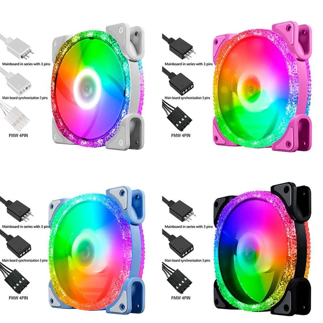 VENTILADOR COOLER 3 PIN Radiator Cooling Fans Computer Case Fan Chassis ...