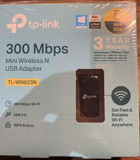 TP-Link TL-WN823N Wireless N300 Mini USB Wireless Adapter