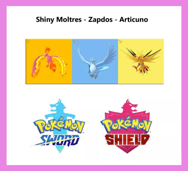 Shiny Moltres Zapdos Articuno 6IV Event Pokemon / Pokemon -  Hong Kong