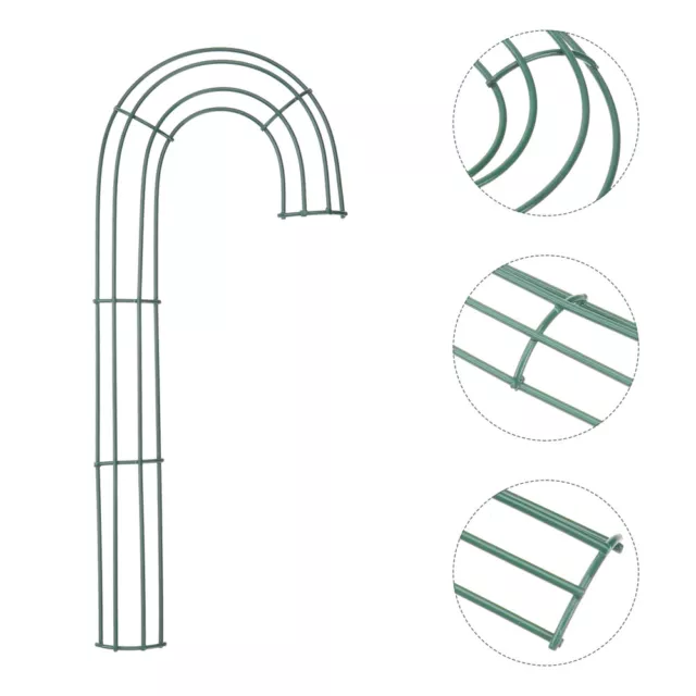 Weihnachts-Eisenkranz Rahmen, Candy-Form, Grün (4 Stück)