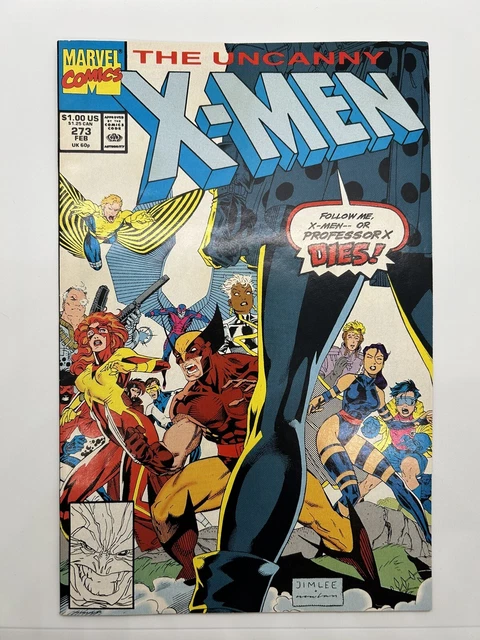 Uncanny X-Men #273 (1991) Chris Claremont, Jim Lee, Marvel Comics VF/NM