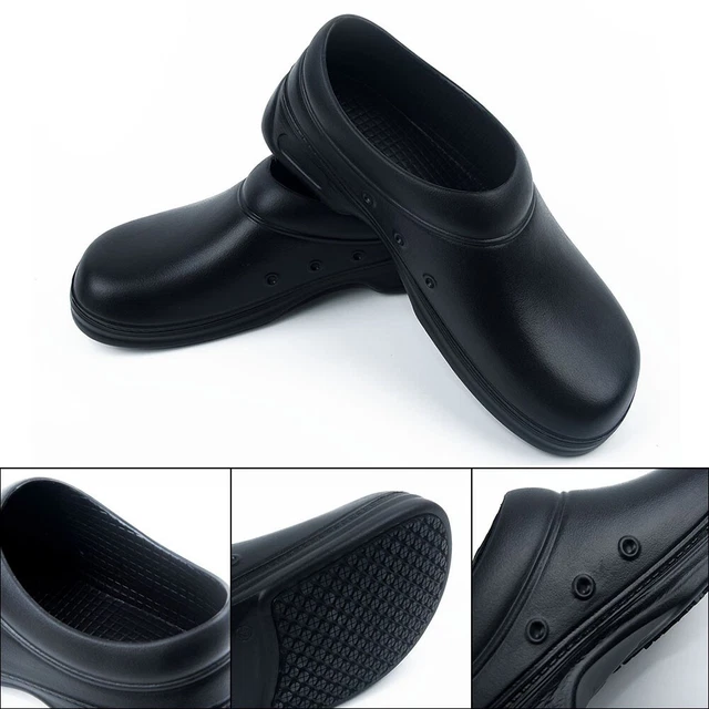 Chaussures de chef imperméables pour hommes cuisine antidérapantes sécurité