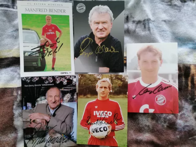 Autograph Collection - Bavaria Munich - 5 Cards - SIGNED!