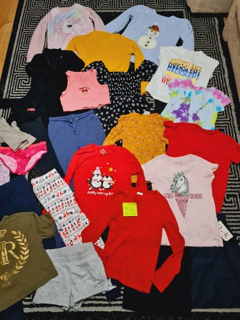 #C42 Enorme pacchetto di vestiti per ragazze 9-10 anni NEXT GEORGE PUMA RIVER NUOVO LOOK YD