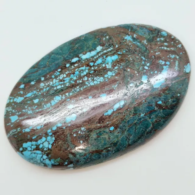 79.55 Cts Natural Arizona Blue Turquoise Cabochon Certified Gemstone