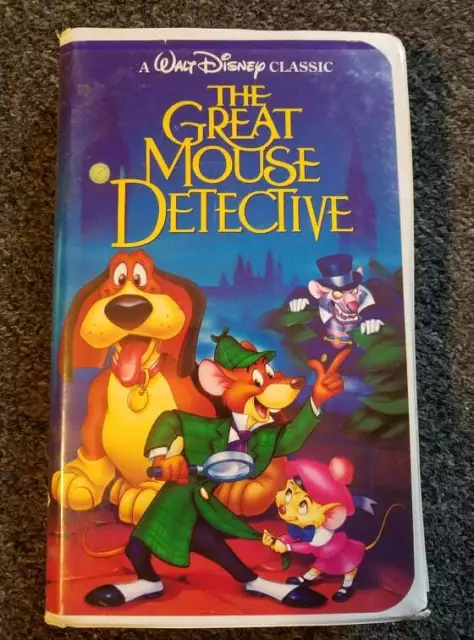 Vintage Walt Disney's "The Great Mouse Detective" Classic Black Diamond VHS