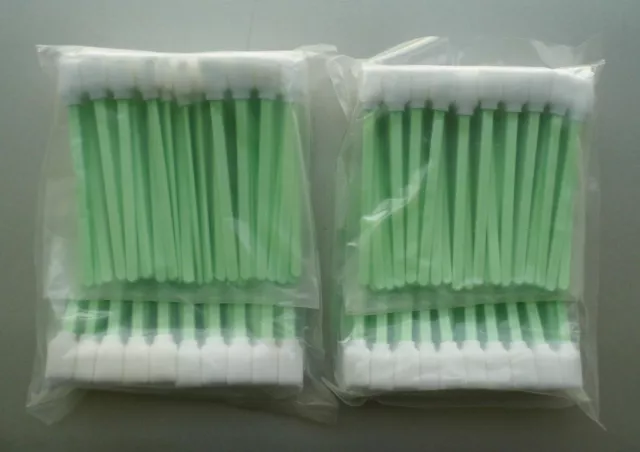 100 Cleanroom Foam Tip Cleaning Swab Kit for Camera Optical Lens Art 2