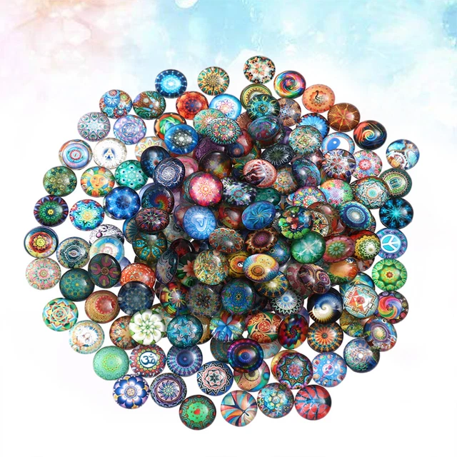 200 Pcs Dichroitische Glascabochons Für Die Schmuckherstellung