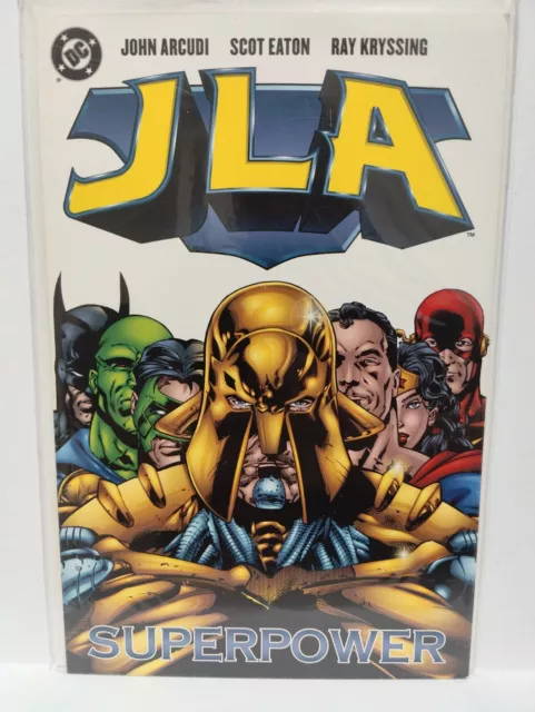 JLA Superpower DC Graphic Novel TPB Prestige Comic Book First app. Antaeus