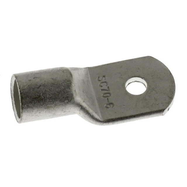Cosse tubulaire vierge 70mm² Diamètre du trou M6 Anneau Cuivre en boîte