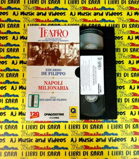 VHS Film TEATRO NAPOLI MILIONARIA Eduardo De Filippo DeAGOSTINI THV3 (F7) no dvd