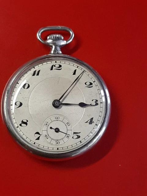 Montre Gousset Ancienne Moeris - Argent Massif 800 - Mouvement Mécanique Manuel - Occasion