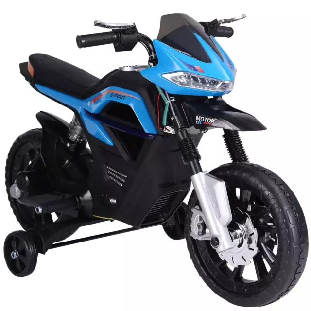 Moto Elettrica per Bambini 6V Azzurra