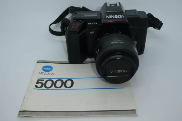 Minolta AF 5000 35mm Film SLR Camera + 35-70mm AF Lens