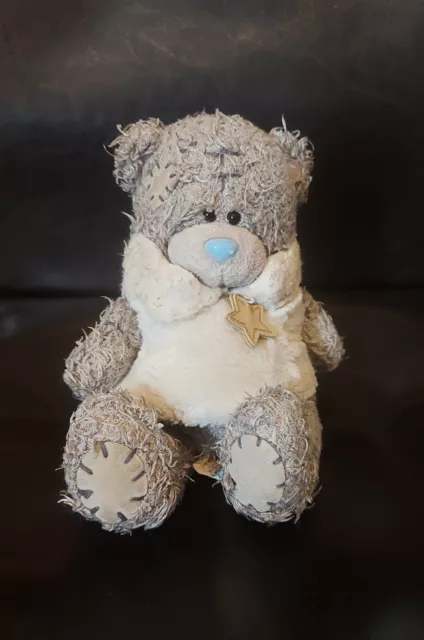 Me To You Tatty Teddy White Glittery Gilet With Star Bear Carte Blanche 17cm