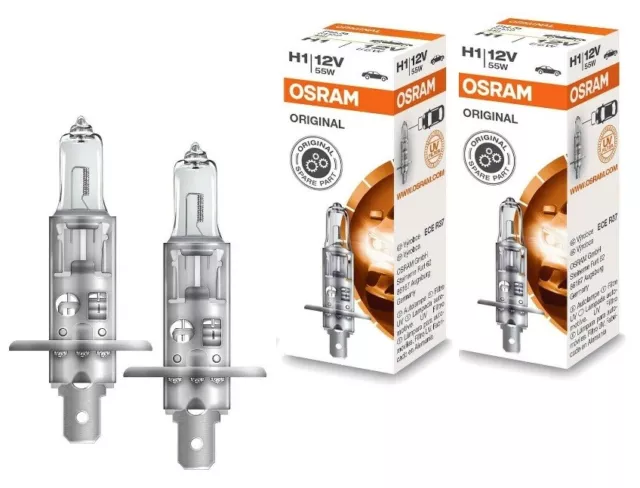 2x OSRAM H1 12V 55W ORIGINAL SPARE PART HALOGENLAMPE NEBELSCHEINWERFER GLÜHLAMPE