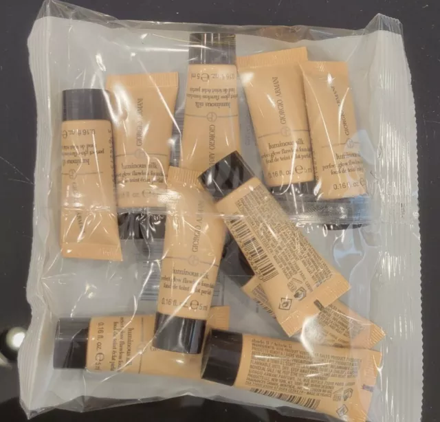 10 x Giorgio Armani #9 Luminous Silk Foundation 5ml (each) FACTORY SEALED