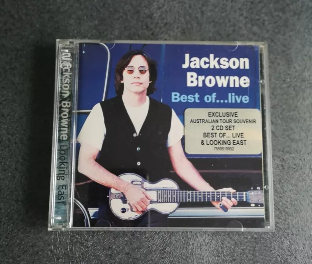 JACKSON BROWNE-Looking East/Best Of Live-2 CD Set,Like New.