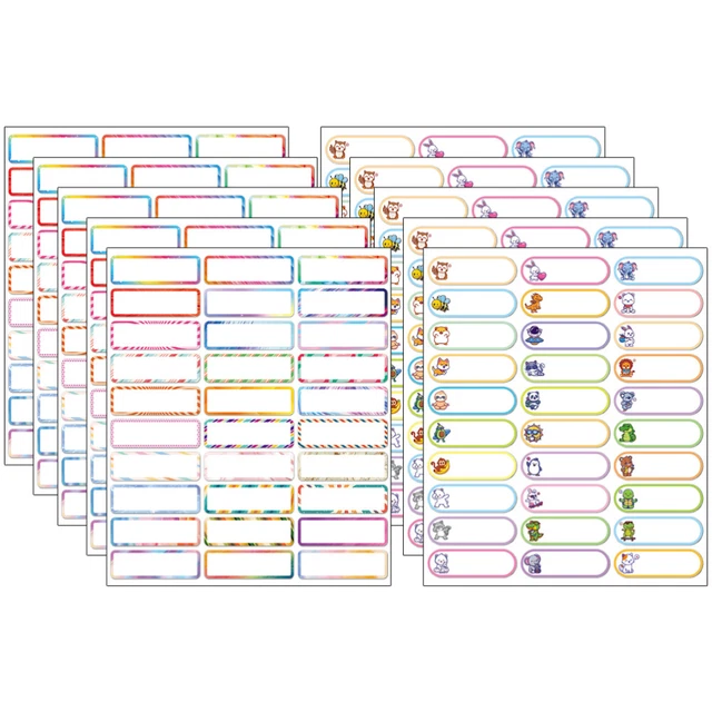 10 SHEETS BOTTLE Labels Stickers Name Tag Classifying Marking Office ...