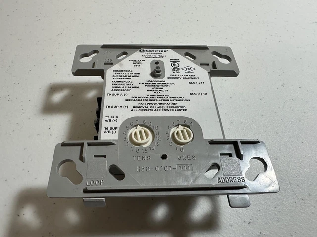 NOTIFIER FMM-1 FIRE Alarm Addressable Monitor Module EUR 13,95 ...